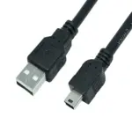 USB 2.0 A-Mini B Cable 1.5m with Ferrite Core