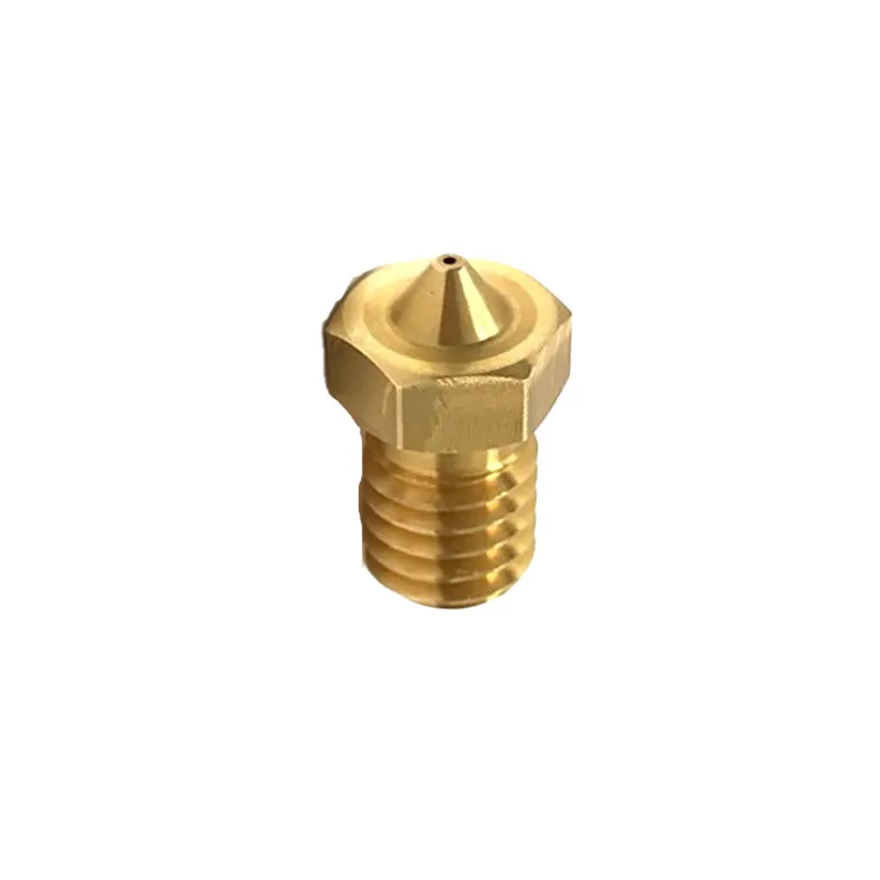V6 M6 Thread Brass Nozzle - 3mm Filament, 0.4mm Output