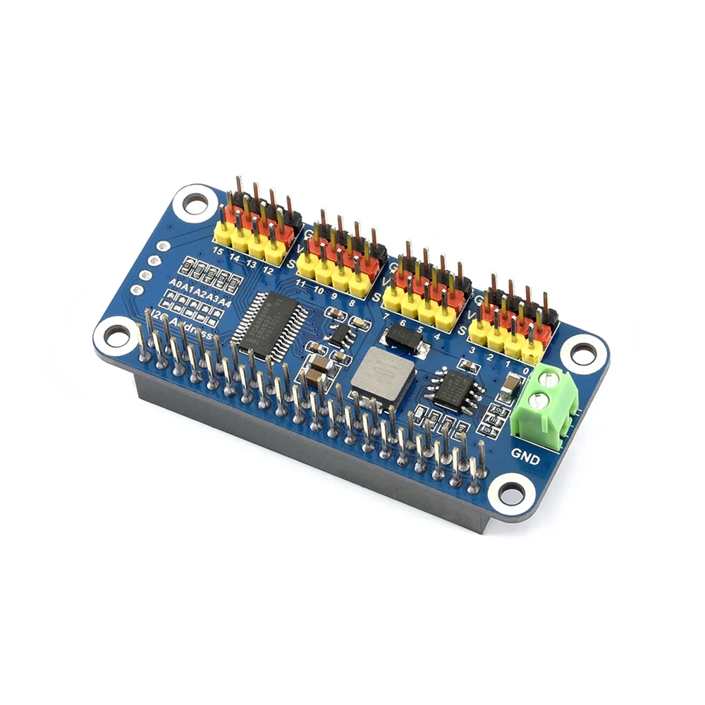Waveshare 16-Ch 12-bit Servo Driver HAT for Raspberry Pi - Image 2