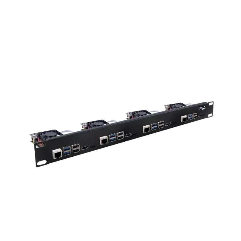 Waveshare 1U 19" Rack Kit for 4x Raspberry Pi 4B