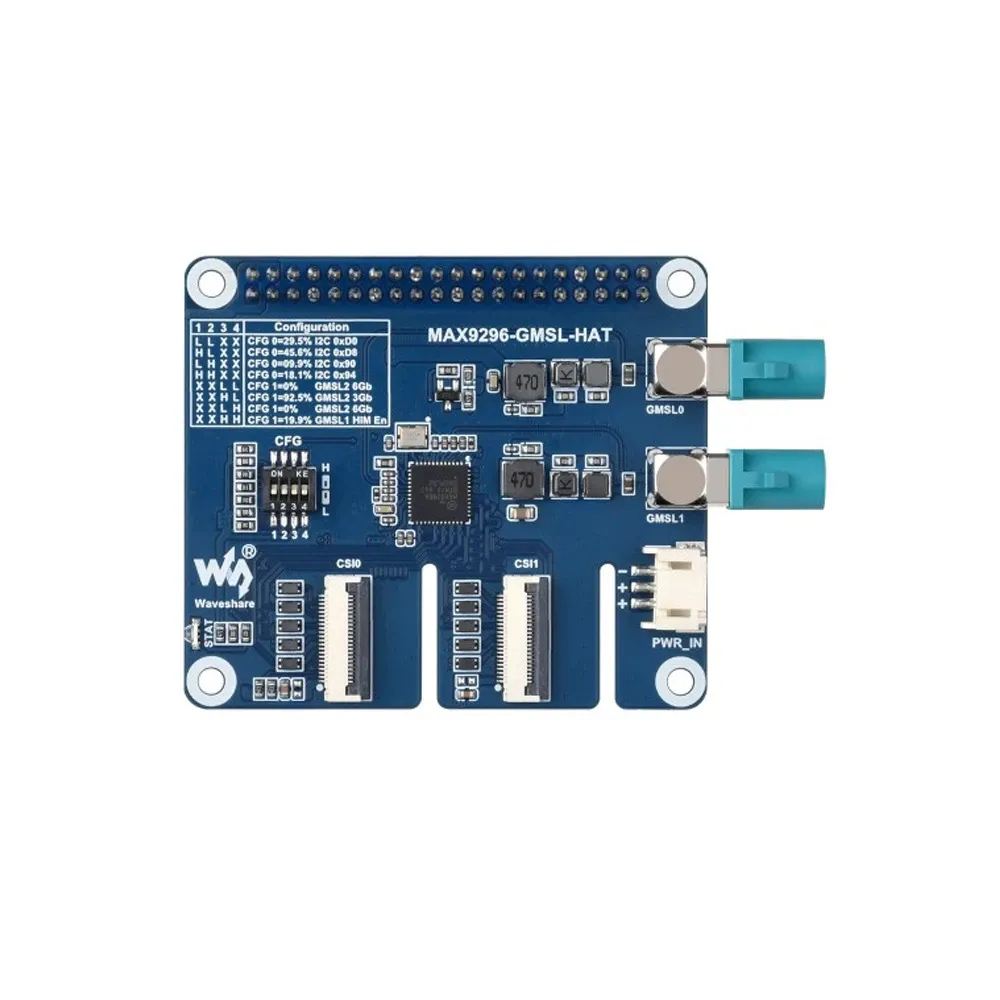 Waveshare 2-Ch GMSL Camera HAT for Raspberry Pi 5 & Jetson Orin - Image 3
