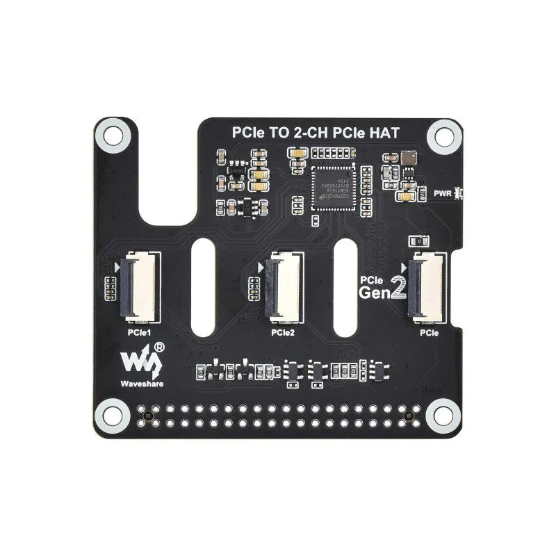 Waveshare 2-Ch PCIe FFC Adapter Board for Raspberry Pi 5 - Image 2