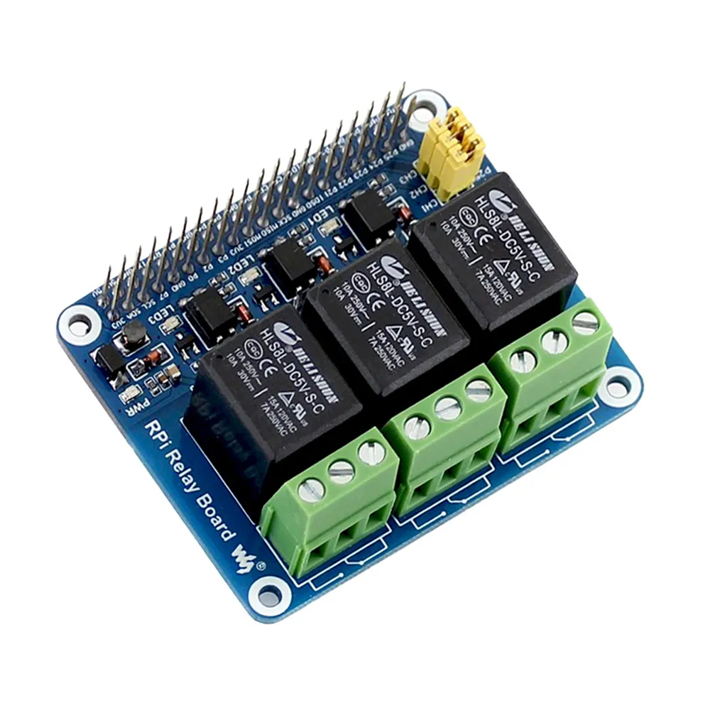 Waveshare 3-Channel Relay HAT for Raspberry Pi 3/4