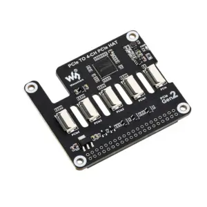 Waveshare 4-Ch PCIe FFC Adapter Board for Raspberry Pi 5