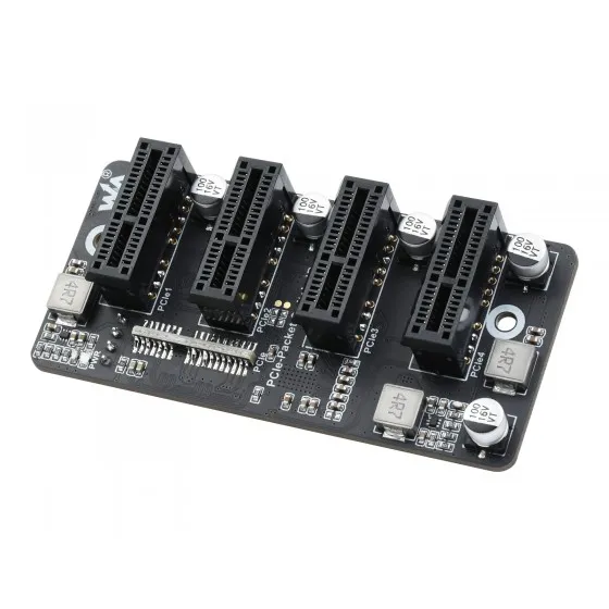 Waveshare 4-Ch PCIe Gen 2 x1 Expander Driver-Free - Image 2