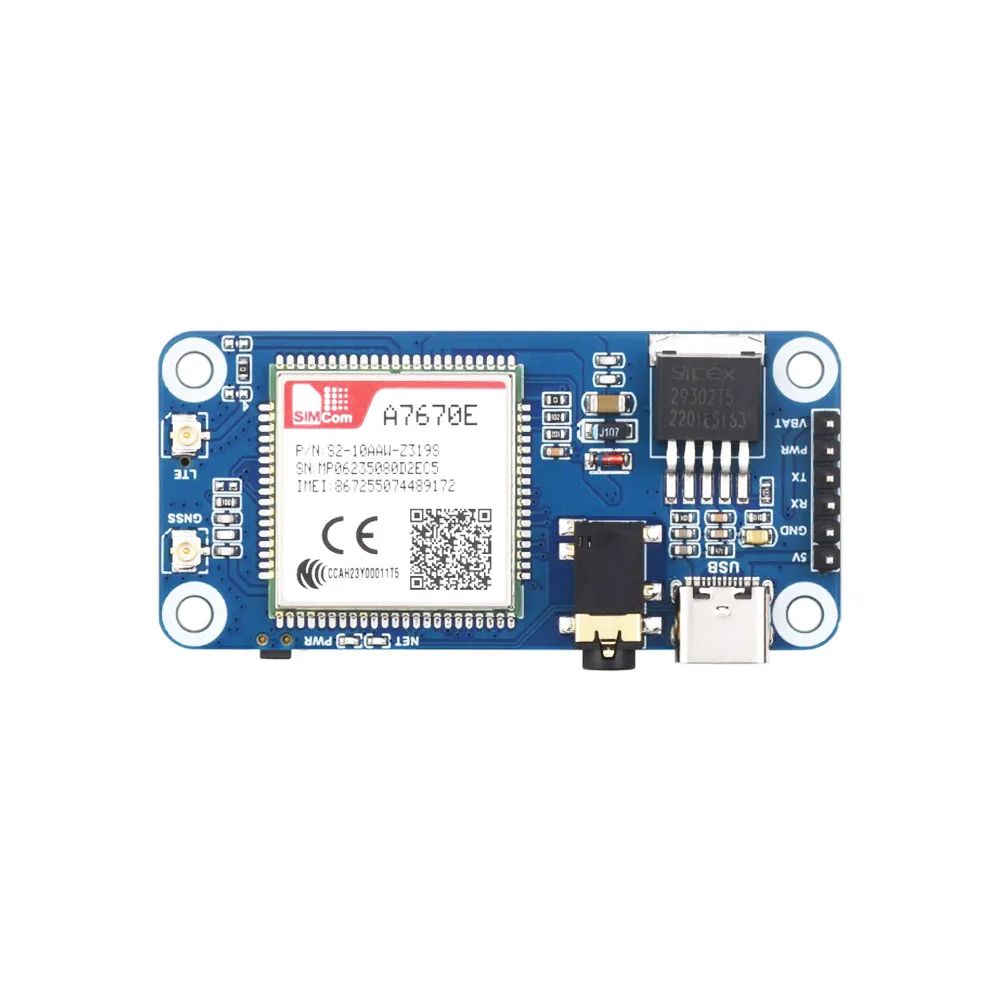 Waveshare A7670E Cat-1 GSM GPRS GNSS HAT for Raspberry Pi - Image 3
