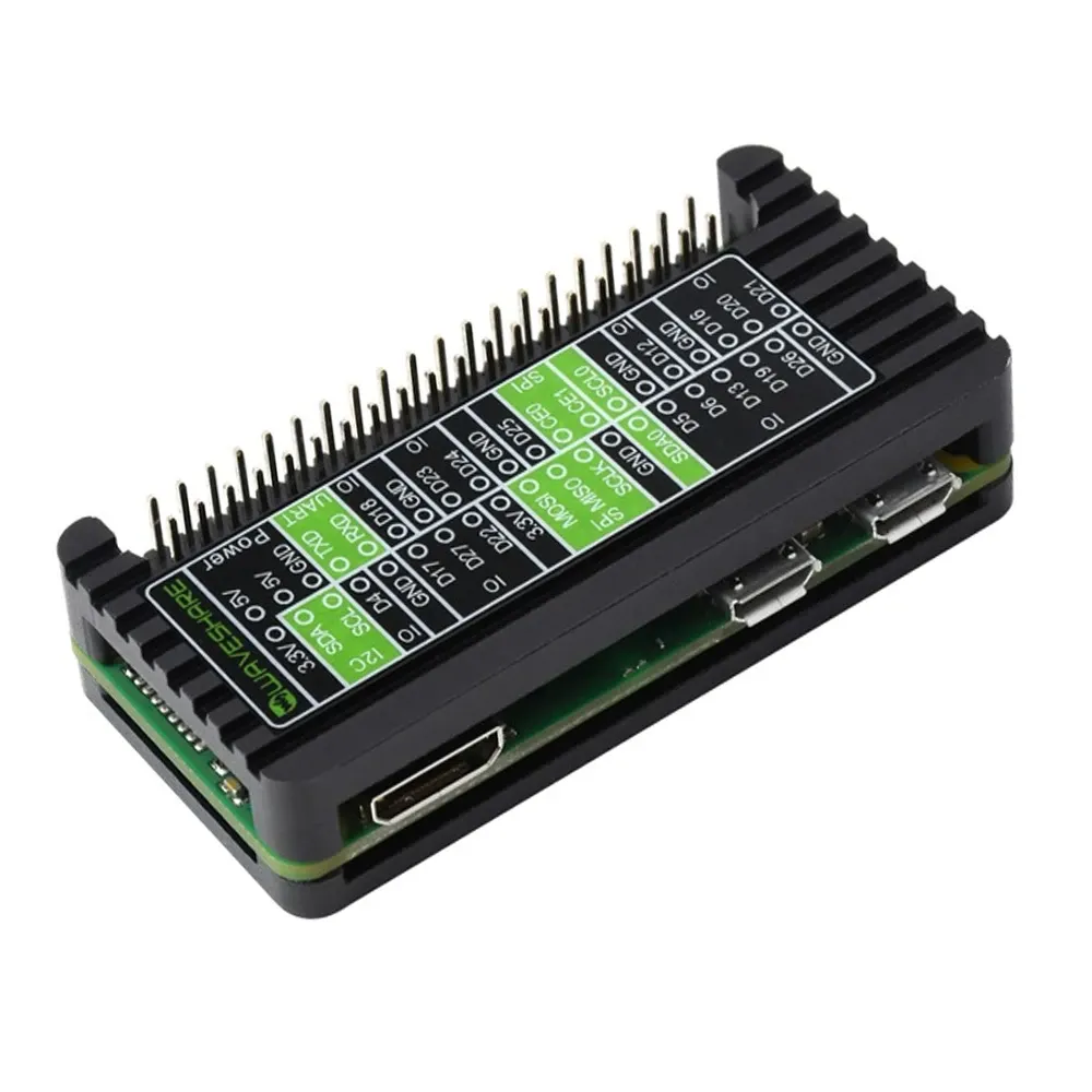 Waveshare Aluminum Alloy Case for Raspberry Pi Zero/2 W