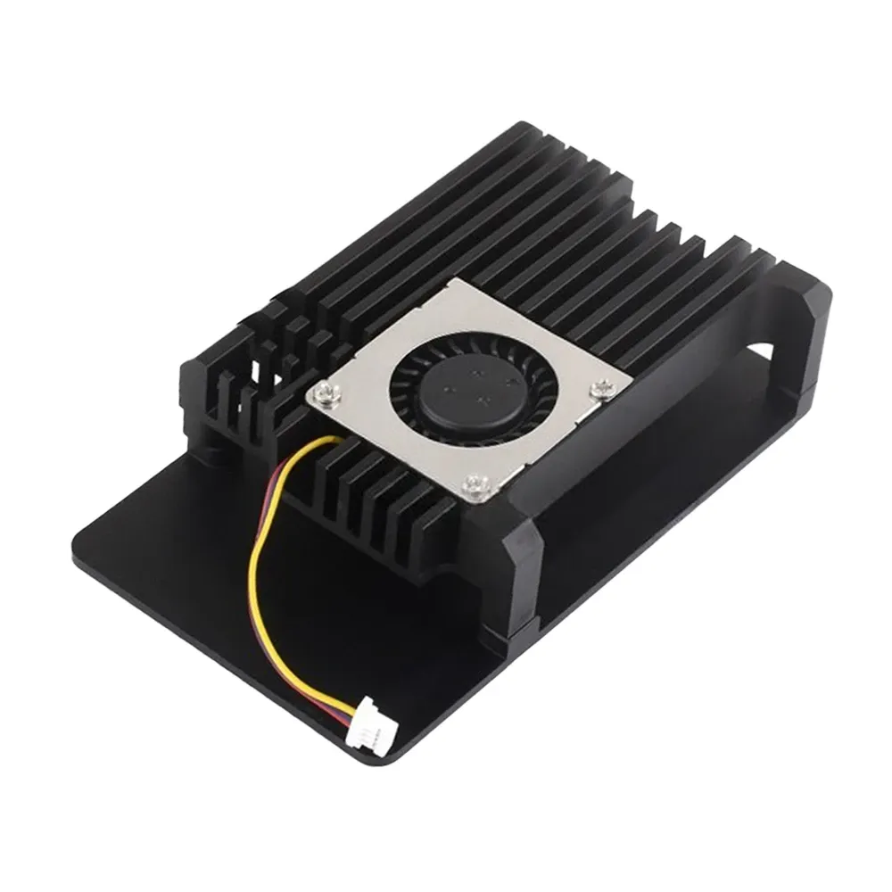 Waveshare Aluminum Case (H) for Raspberry Pi 5 w/ Blower Fan