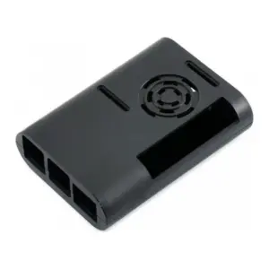 Waveshare Black ABS Case for Raspberry Pi 4 w/ Fan