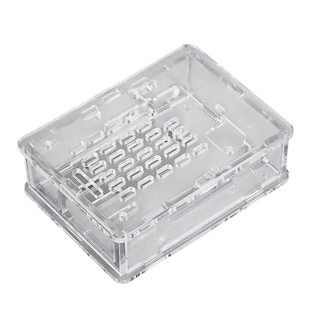 Waveshare Clear Acrylic Case for Raspberry Pi 5, Active Cooler Support