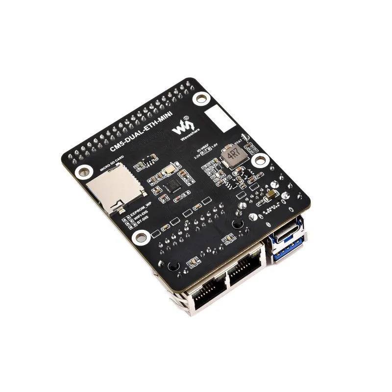 Waveshare CM5 Dual GbE Mini Base Board - Image 4