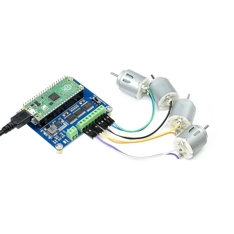 Waveshare DC Motor Driver Module for Raspberry Pi Pico - Image 2