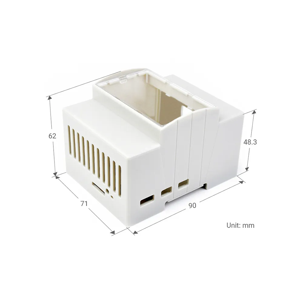 Waveshare DIN Rail ABS Case for Raspberry Pi 5 - Image 2