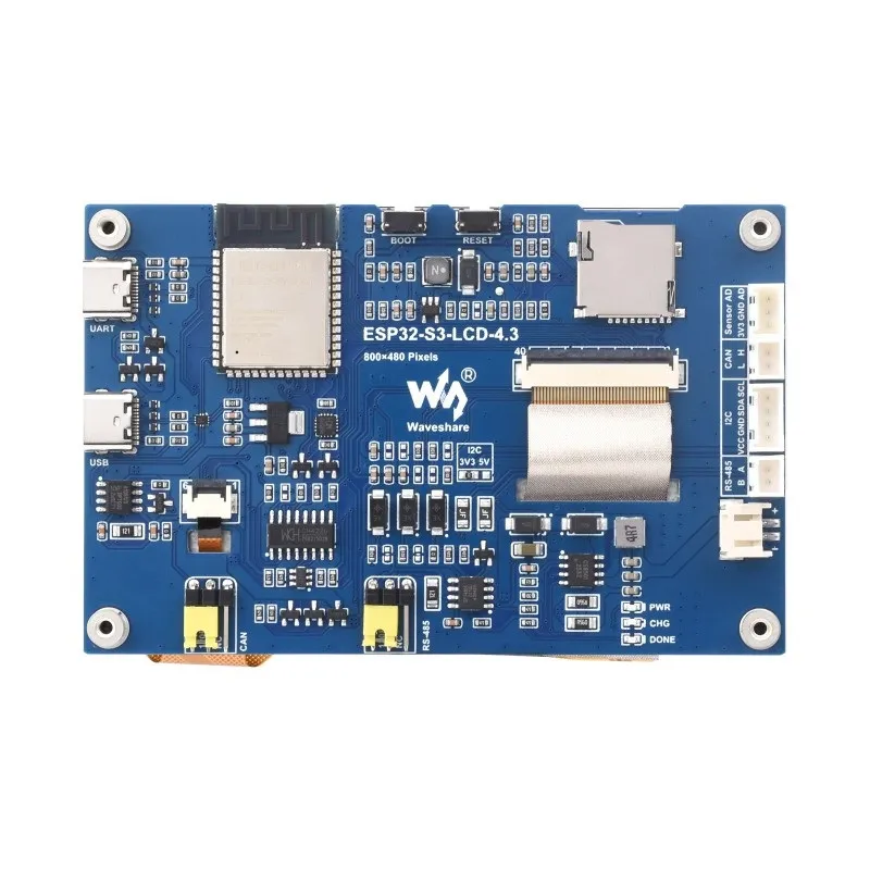 Waveshare ESP32-S3 4.3inch Capacitive Touch Display Board - Image 6