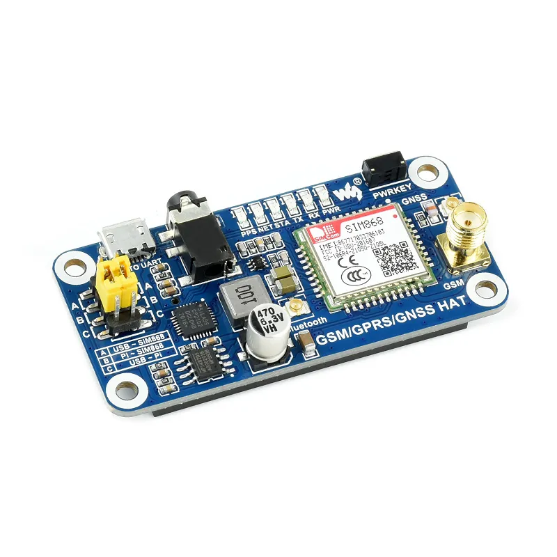 Waveshare GSM/GPRS/GNSS/Bluetooth HAT for Raspberry Pi - Image 4