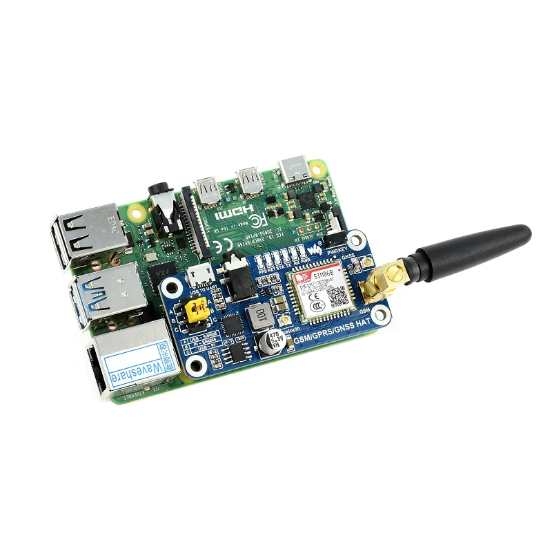 Waveshare GSM/GPRS/GNSS/Bluetooth HAT for Raspberry Pi - Image 5