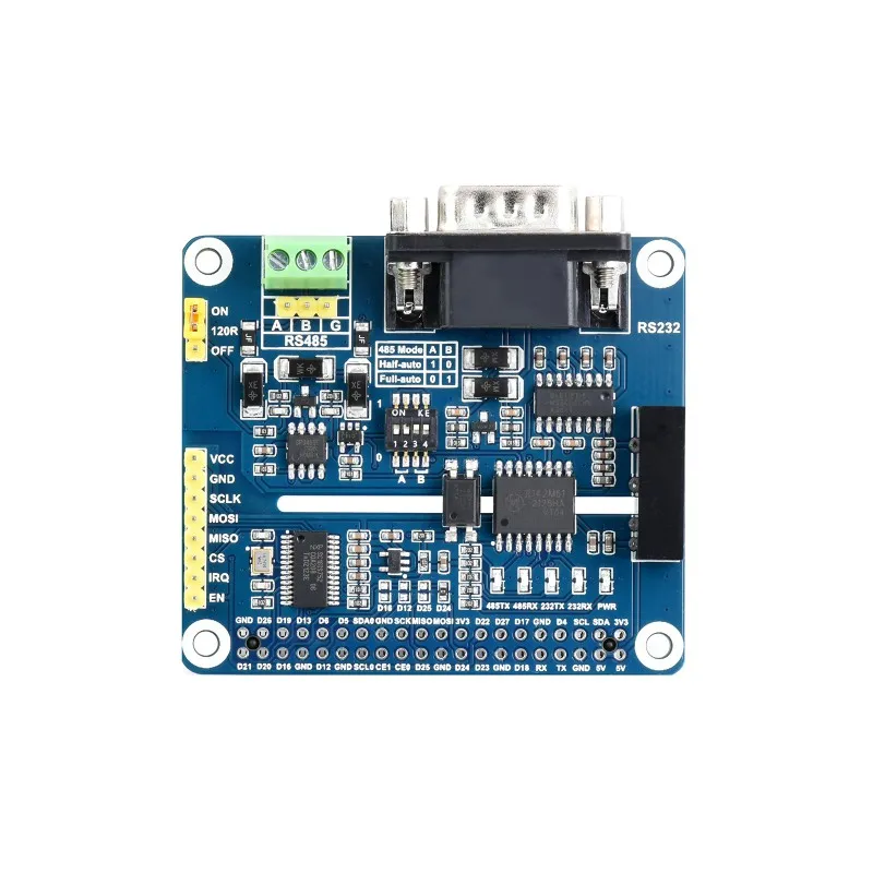 Waveshare Isolated RS485/RS232 HAT for Raspberry Pi, SPI - Image 2