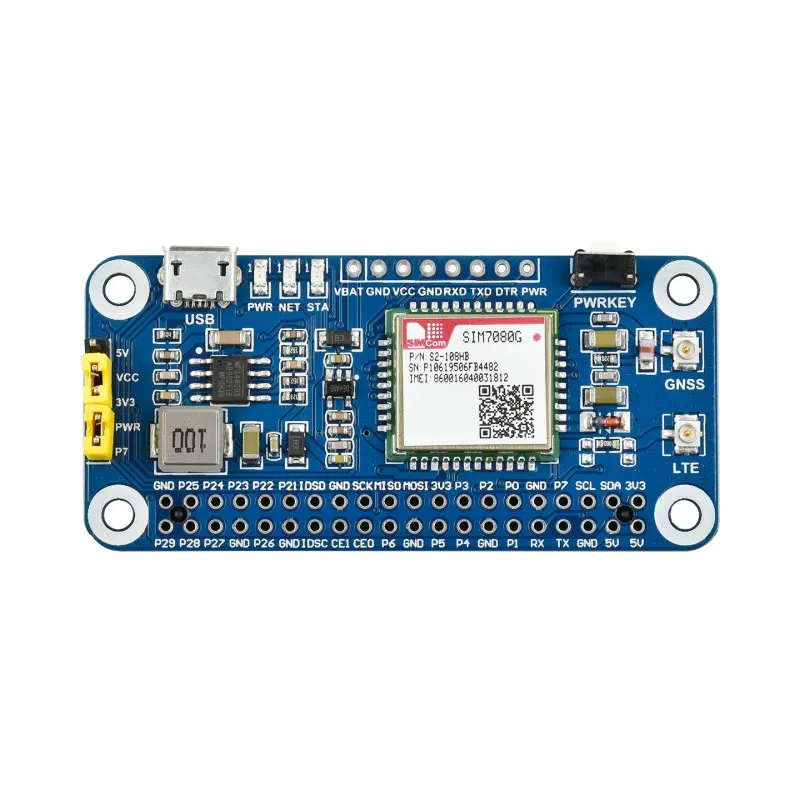 Waveshare NB-IoT/Cat-M/GNSS HAT for Raspberry Pi - Image 3