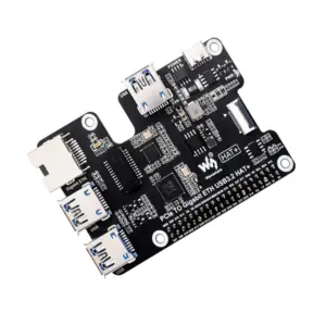 Waveshare PCIe Gigabit ETH & USB 3.2 Gen1 HAT for Raspberry Pi 5