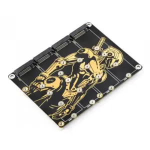 Waveshare PCIe to 4-Ch M.2 NVMe Adapter for Raspberry Pi 5