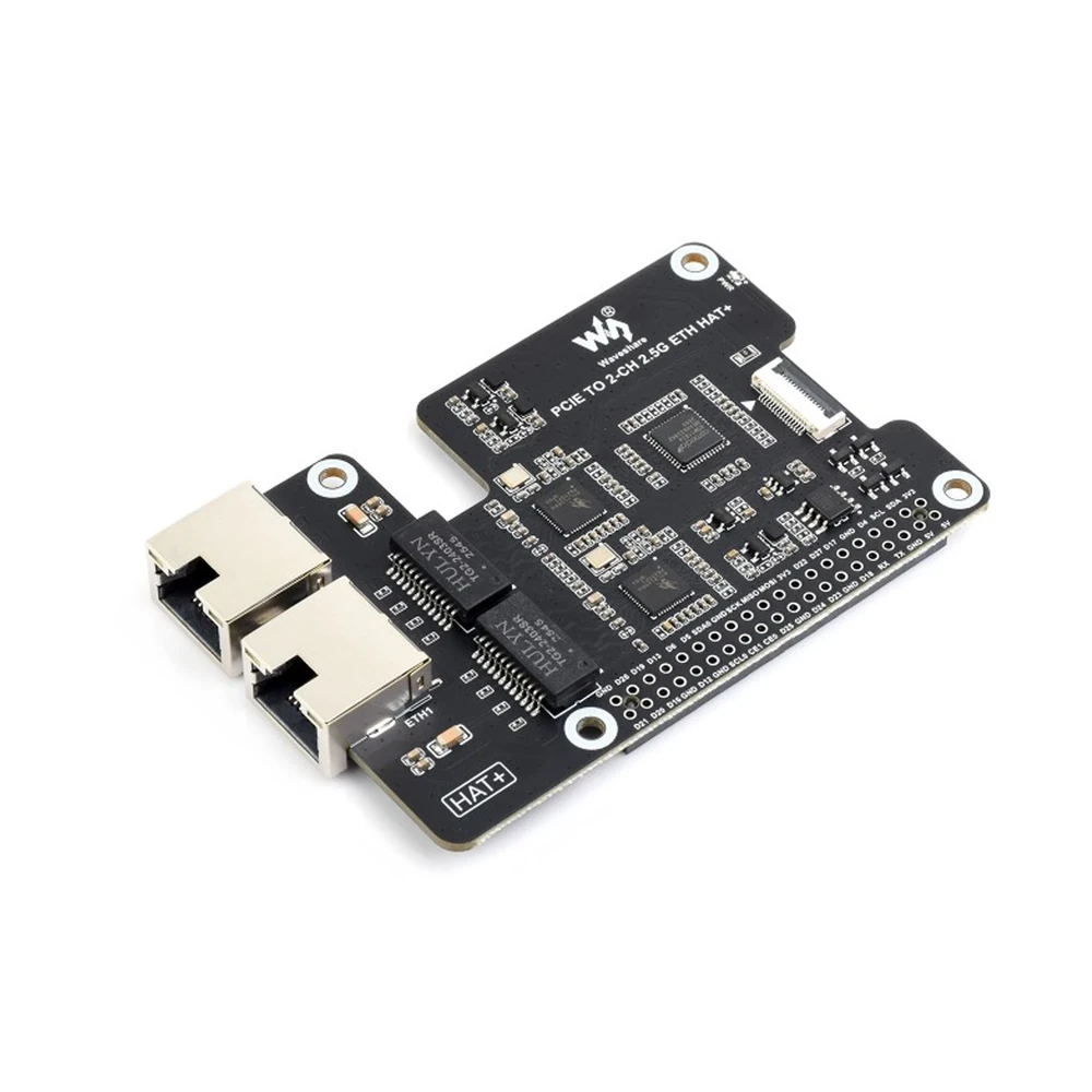 Waveshare PCIe to Dual 2.5G ETH Adapter for Raspberry Pi 5