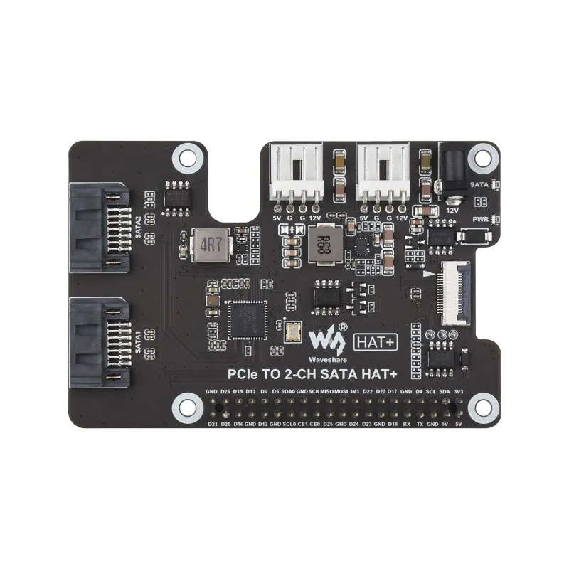 Waveshare PCIe to Dual SATA 3.0 Adapter for Raspberry Pi 5 - Image 2