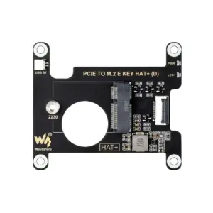 Waveshare PCIe to M.2 E Key HAT+ (D) for Raspberry Pi 5