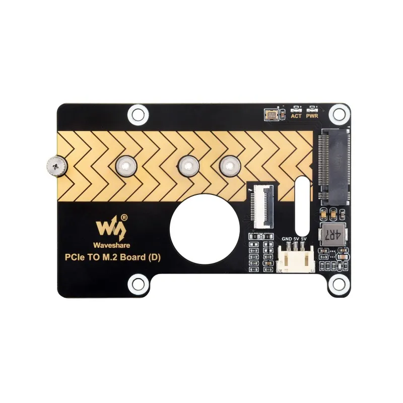 Waveshare PCIe to M.2 NVMe Adapter (D) for Raspberry Pi 5 - Image 2