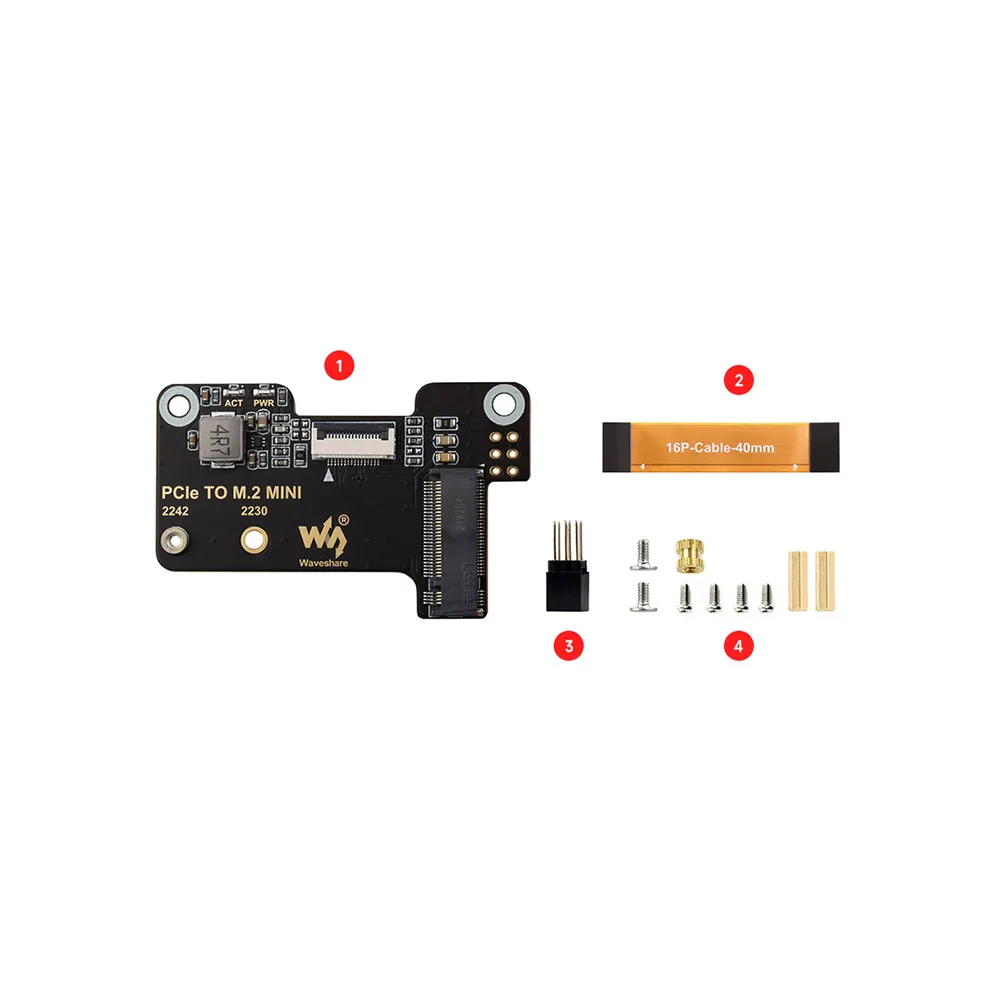 Waveshare PCIe to M.2 NVMe HAT for Raspberry Pi 5 - Image 7