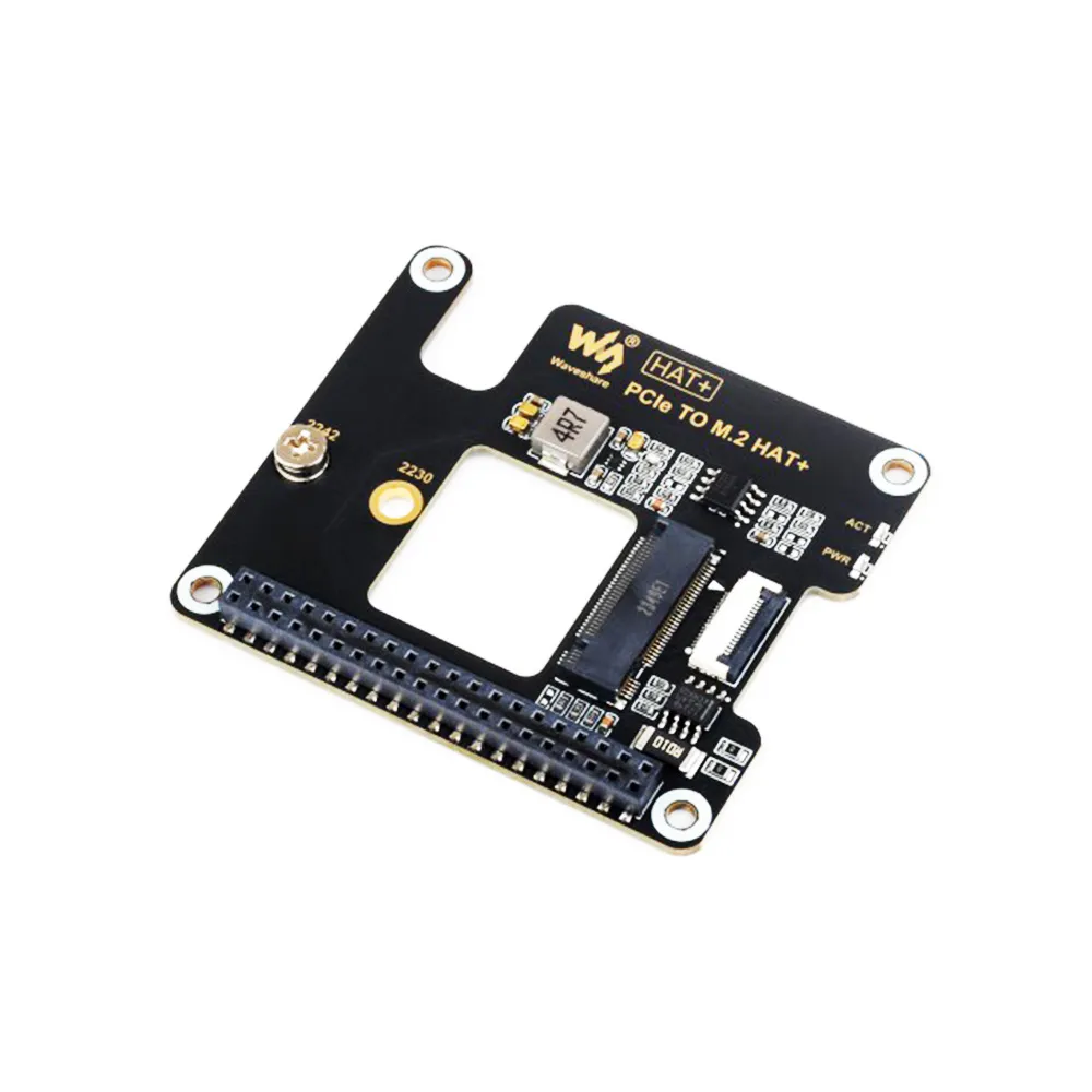Waveshare PCIe to M.2 NVMe SSD Adapter HAT+ for Raspberry Pi 5