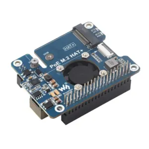 Waveshare PCIe to M.2 NVMe SSD & PoE HAT for Raspberry Pi 5