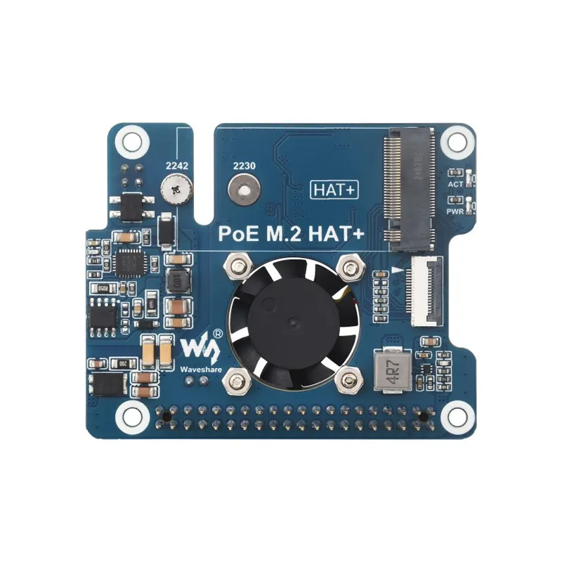 Waveshare PCIe to M.2 NVMe SSD & PoE HAT for Raspberry Pi 5 - Image 2