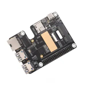 Waveshare PCIe to MiniPCIe/GbE/USB 3.2 Gen1 HAT for Pi 5