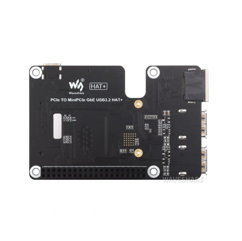 Waveshare PCIe to MiniPCIe/GbE/USB 3.2 Gen1 HAT for Pi 5 - Image 3