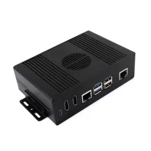 Waveshare Pi 5 Mini-PC Case Kit - PCIe Gigabit Ethernet Adapter