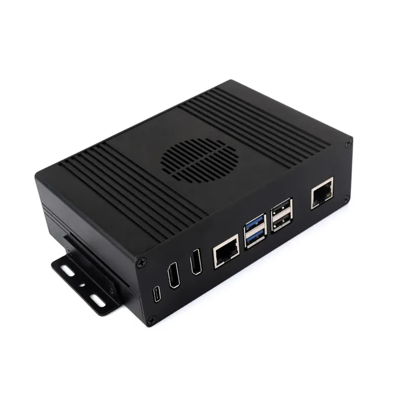 Waveshare Pi 5 Mini PC Kit, Aluminum Case, PCIe Option