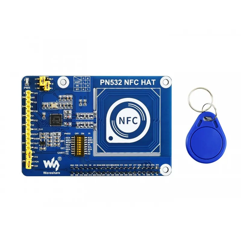 Waveshare PN532 NFC HAT for Raspberry Pi, Multi-Interface - Image 3