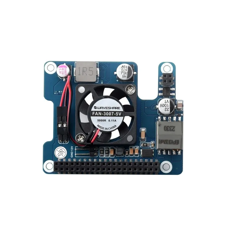 Waveshare PoE HAT (F) for Raspberry Pi 5 w/ Fan & Heatsink - Image 3