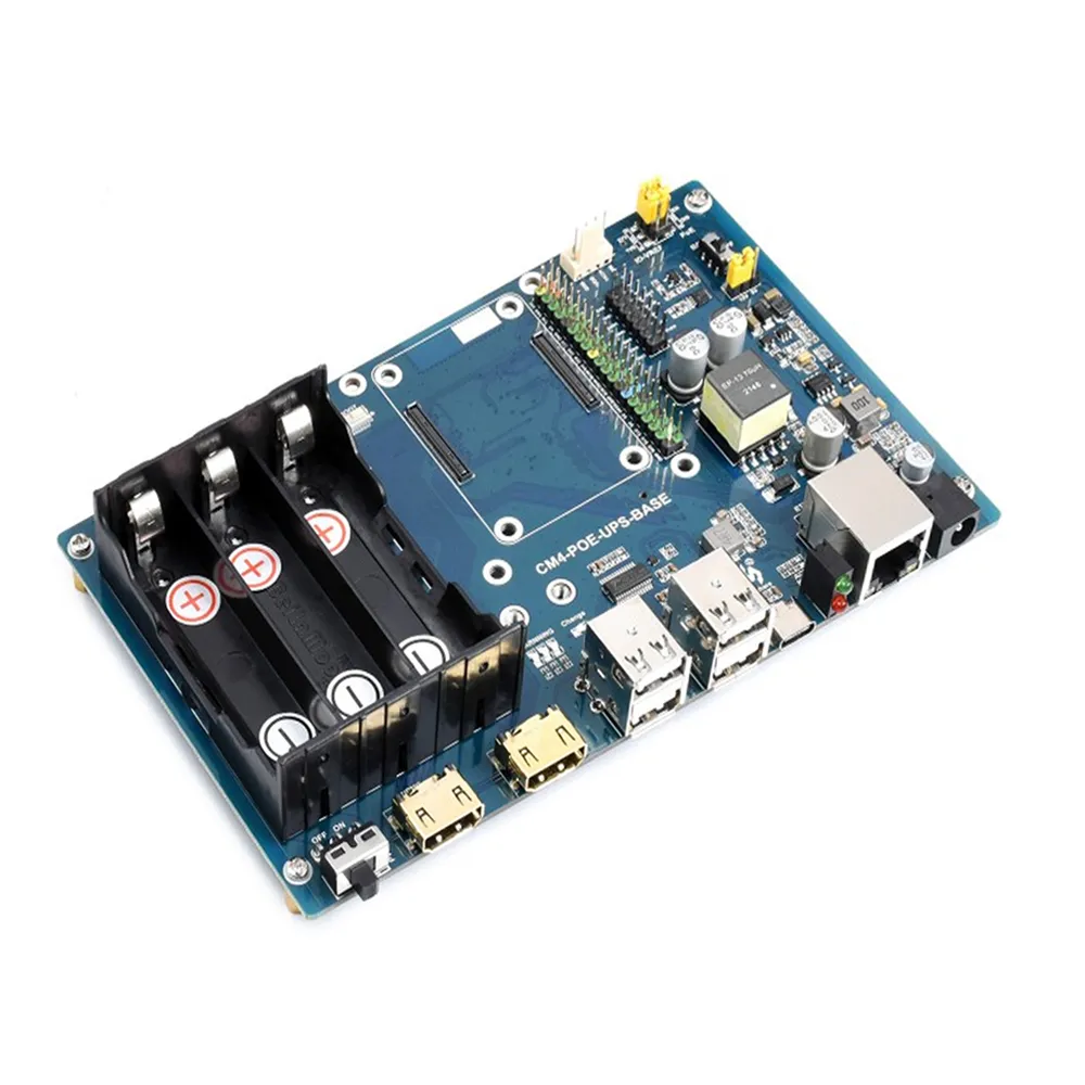 Waveshare PoE UPS Base for CM4, Gigabit Ethernet, HDMI