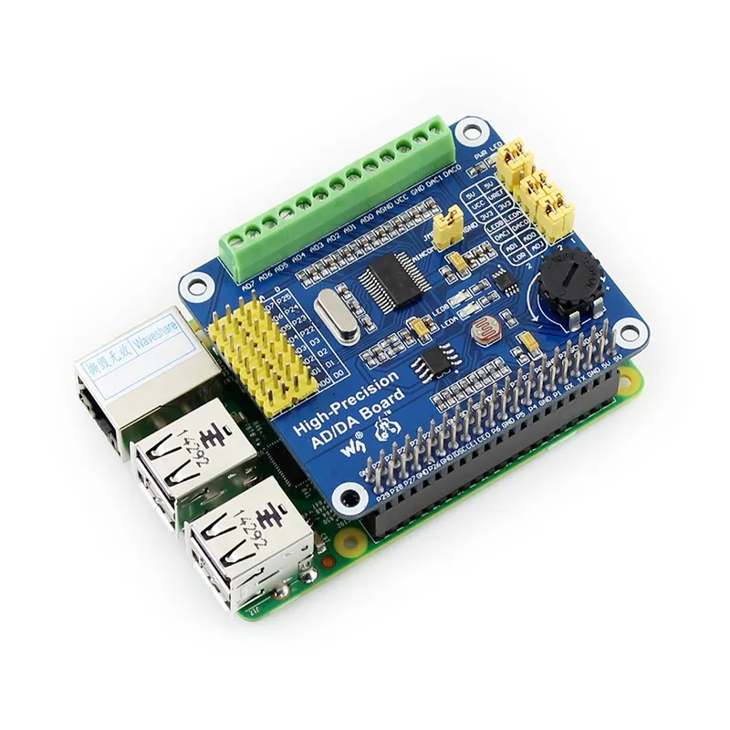 Waveshare Raspberry Pi High-Precision AD/DA Board - Image 2