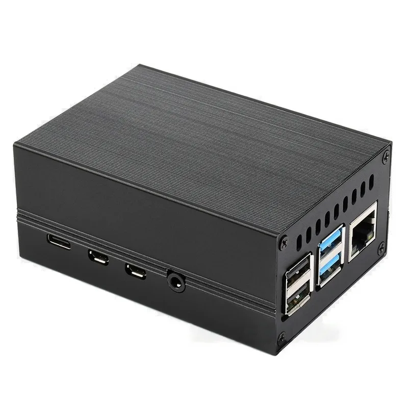 Waveshare Raspberry Pi 4 Aluminum Cooling Case w/ Active Radiator - Image 2