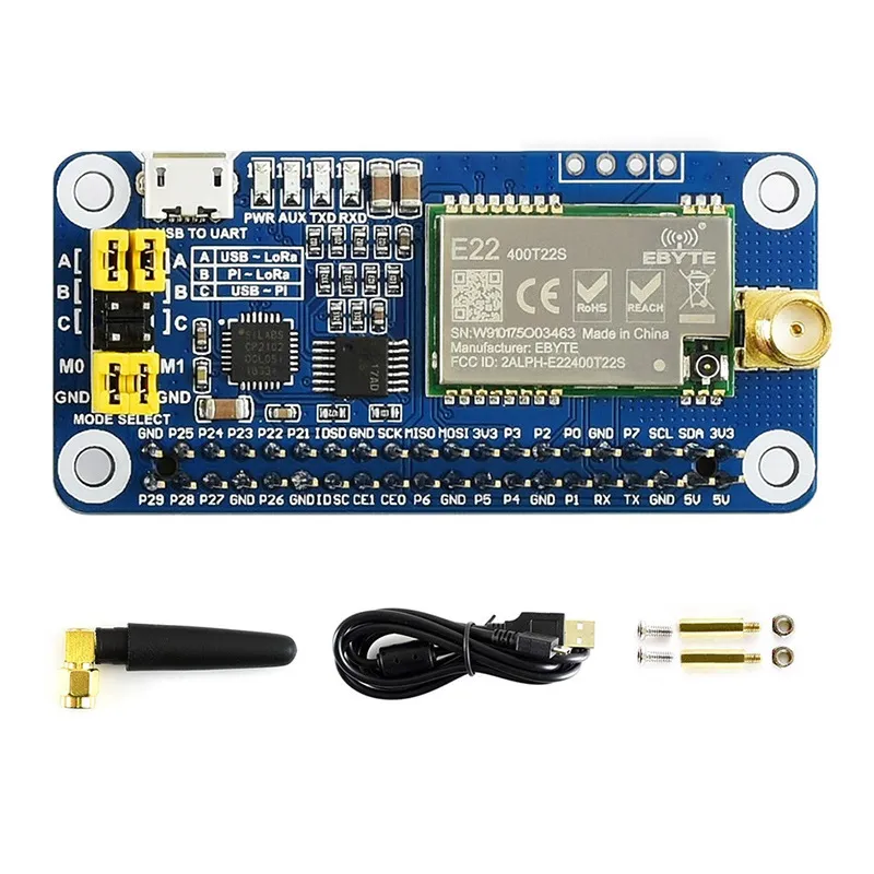 Waveshare SX1268 LoRa HAT for Raspberry Pi (433MHz) - Image 4