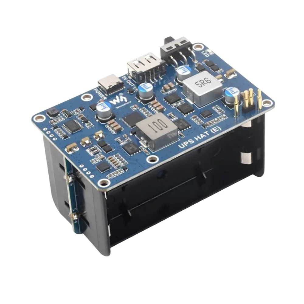 Waveshare UPS HAT (E) for Pi - 4x 21700 Li-Ion (No Batteries)
