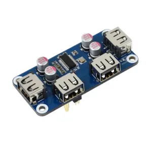 Waveshare USB HUB HAT (B) for Raspberry Pi 4-Port USB 2.0