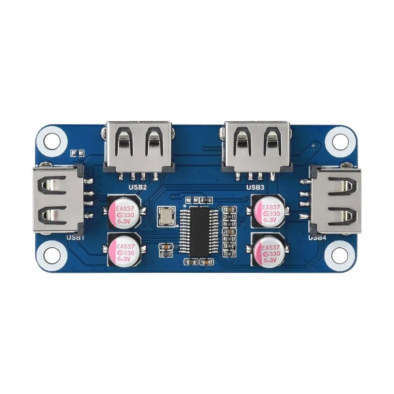 Waveshare USB HUB HAT (B) for Raspberry Pi 4-Port USB 2.0 - Image 2