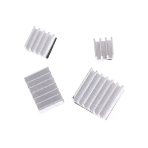 White 4-in-1 Aluminum Heat Sink Set for Raspberry Pi 4B