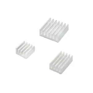 White Aluminum Heat Sink Set for Raspberry Pi 4B