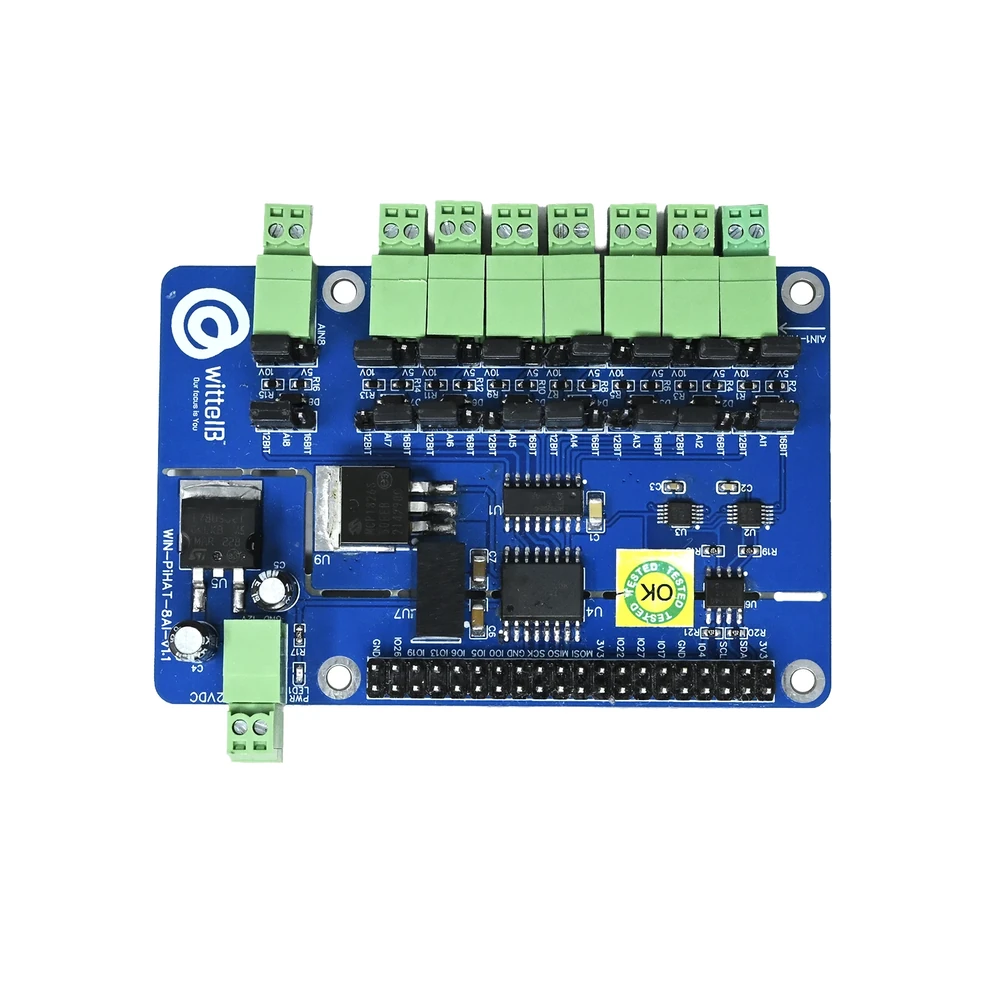 WIN-PIHAT-8AI 8-Ch Analog Input HAT for Raspberry Pi - Image 2