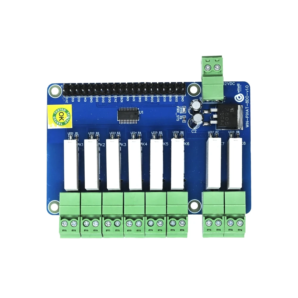 WIN-PIHAT-8DO 8-Ch Digital Output HAT for Raspberry Pi - Image 2