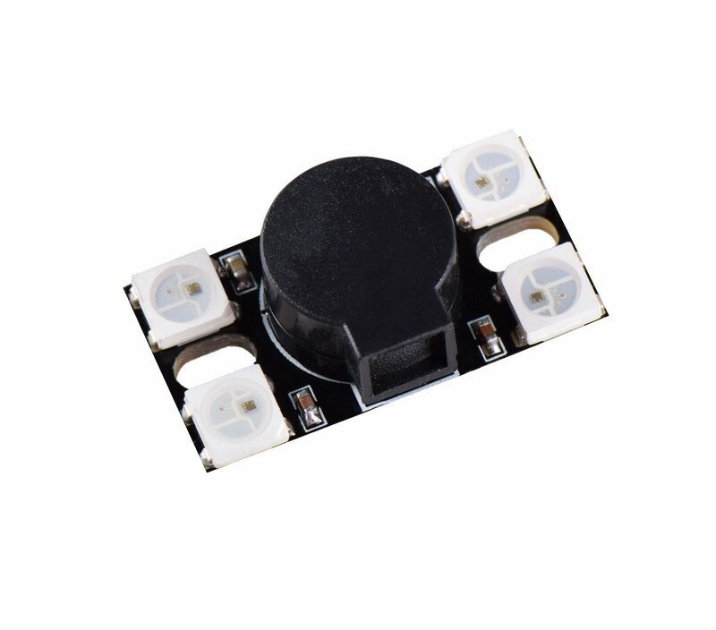 110dB BB Buzzer with 4 WS2812 LEDs for FPV FCs - Image 2